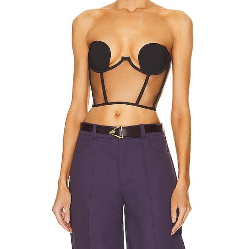 NENSI DOJAKA
Strapless Cropped Corset